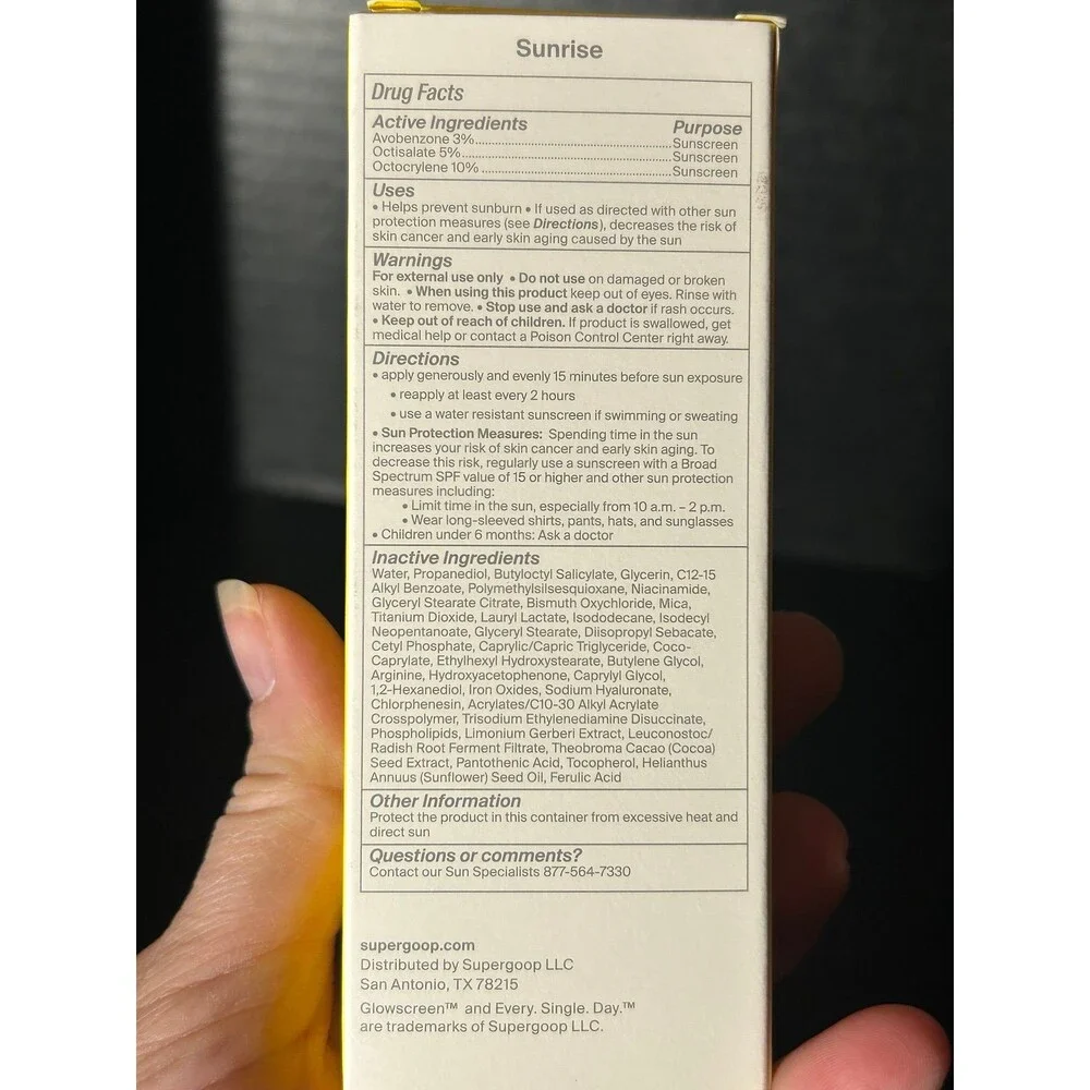 Supergoop! Glow Screen SPF 40 in Sunrise 50 ml/1.7 oz